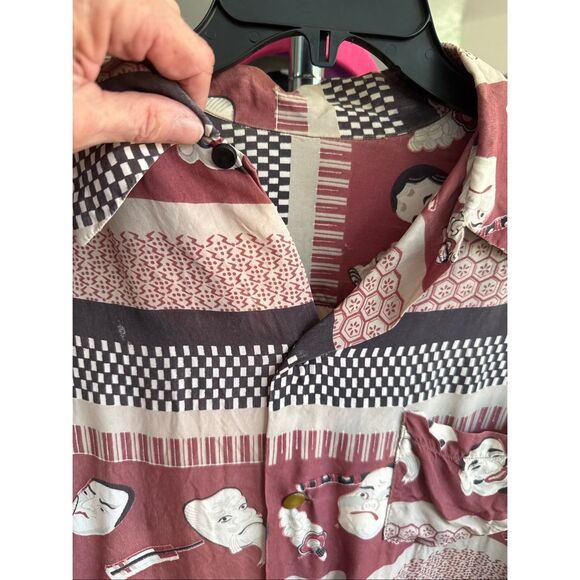 Upcycle Patchwork Shirt Bode Inspired / Damaged / For Repair / Textile Art Piece - Picture 3 of 9